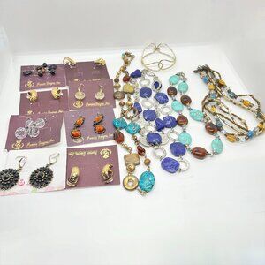 PREMIER DESIGNS Jewelry Wearable Lot Earrings Necklaces Bracelets Gold Tone